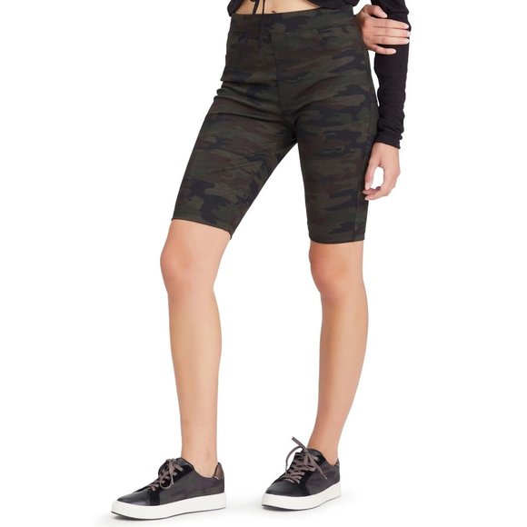 SANCTUARY Runway Bike Shorts - Earth Camo - NWT - Picture 4 of 6